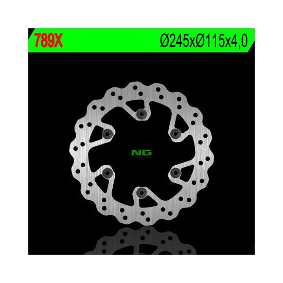 NG brake disc rear YAMAHA YZ 125 / 250 (02-18) YZF (00-18) WRF (02-20) (245X115X4) WAVE