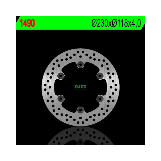 NG brake disc rear YAMAHA YZF 125R '14-'18, MT 125 '14-19 (230X118X4) (6X8,5mm)