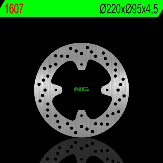 NG brake disc rear APRILIA RS 125 15-18 TUONO 4T 125 15-18 (220X95X4,5mm) (4X6,5mm)