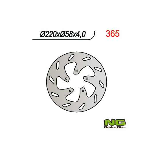 NG brake disc front BETA / GILERA / PIAGGIO (220X58X4)