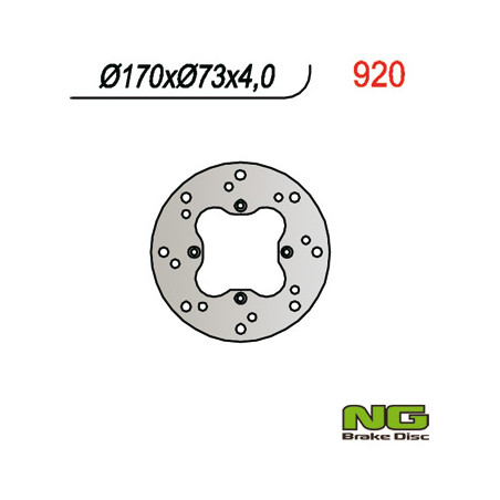 NG brake disc rear HONDA TRX 650 RINCON '05-'06