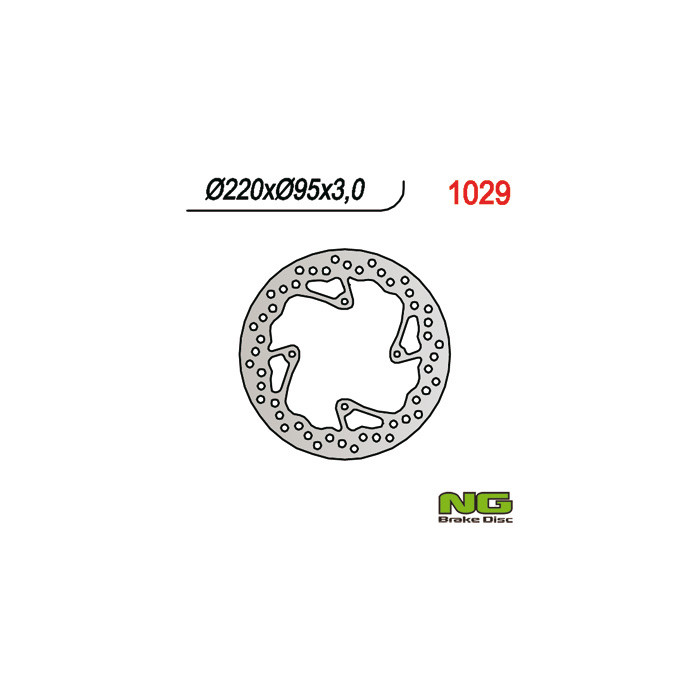 NG brake disc front KTM 85 SX '03-'15 (220X95X3) (4X6,5mm)