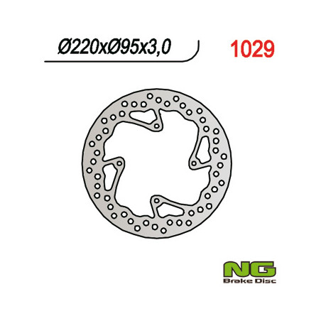 NG stabdžių diskas priekis KTM 85 SX '03-'15 (220X95X3) (4X6,5mm)