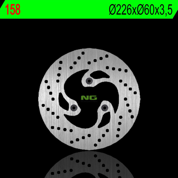 NG brake disc front KYMCO PEOPLE 50 00-03, 125 / 150 99-00 (226X60X3,5mm) (3X10,5mm)