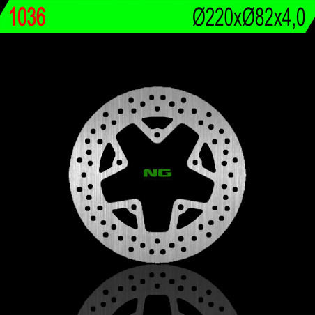 NG stabdžių diskas priekis YAMAHA BW'S 125 09-13, CYGNUS 125XC 06 (220X82X4,0mm) (5X8,5mm)