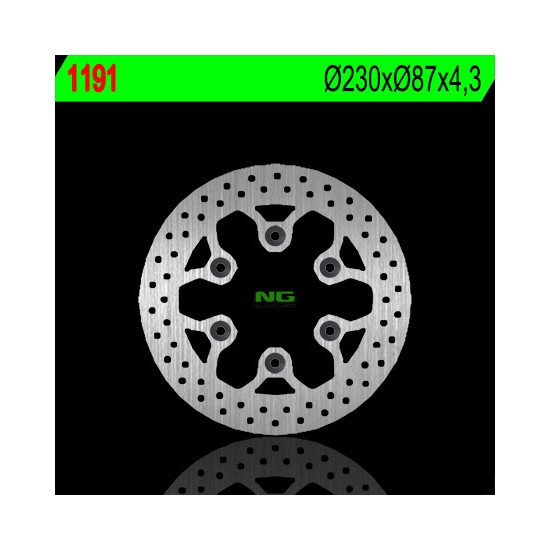 NG brake disc rear HYOSUNG GT 125 / 250 / 650 (230X87X4.2) (6X10.5mm)