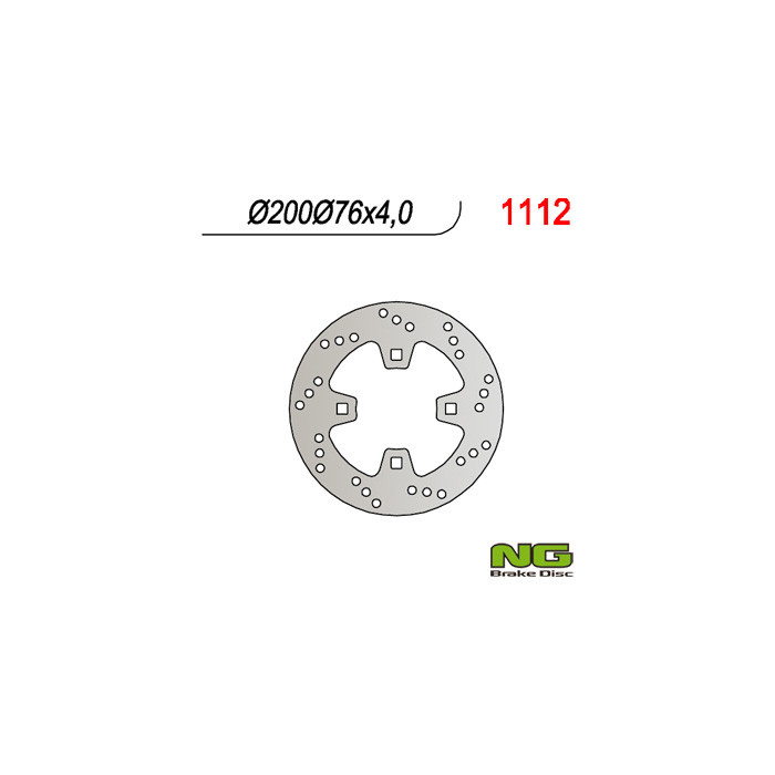 NG brake disc rear KTM QUAD 450 / 505 / 525 (200x76x4)