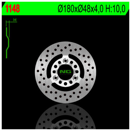 NG brake disc front YAMAHA BWS 50 / 100 '00-'01, XC 125 CYGNUS '00-'03, MBK 125 FLAME '96-'99 (180X48X4) (3X8,5mm)