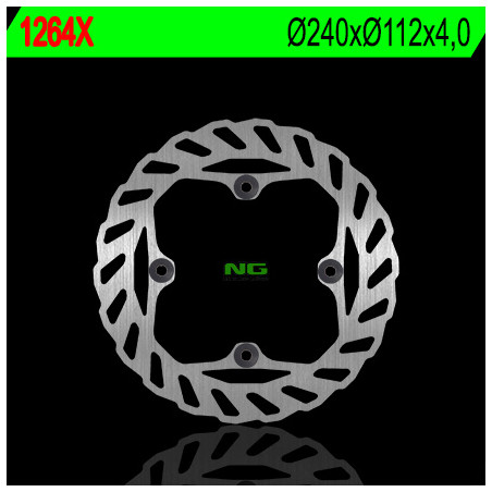 NG stabdžių diskas galas BETA RR 250 / 350 / 400 / 450 / 498 / 500 / 525, HUSQVARNA 125 / 250 / 310 / 449 / 450 / 510 (240X112X4