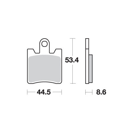 SBS brake pads KH283 STREET EXCEL SINTER gold color