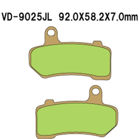 VESRAH brake pads KH409 Metalic sinter (gold color) HARLEY DAVIDSON (MADE IN JAPAN)