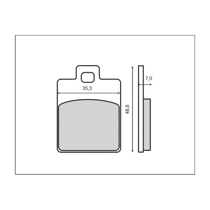 BRENTA brake pads KH260 for scooters PEUGEOT, PIGGIO, SYM, VESP (FT 3014)