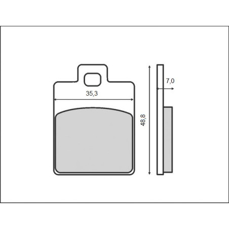 BRENTA brake pads KH260 for scooters PEUGEOT, PIGGIO, SYM, VESP (FT 3014)