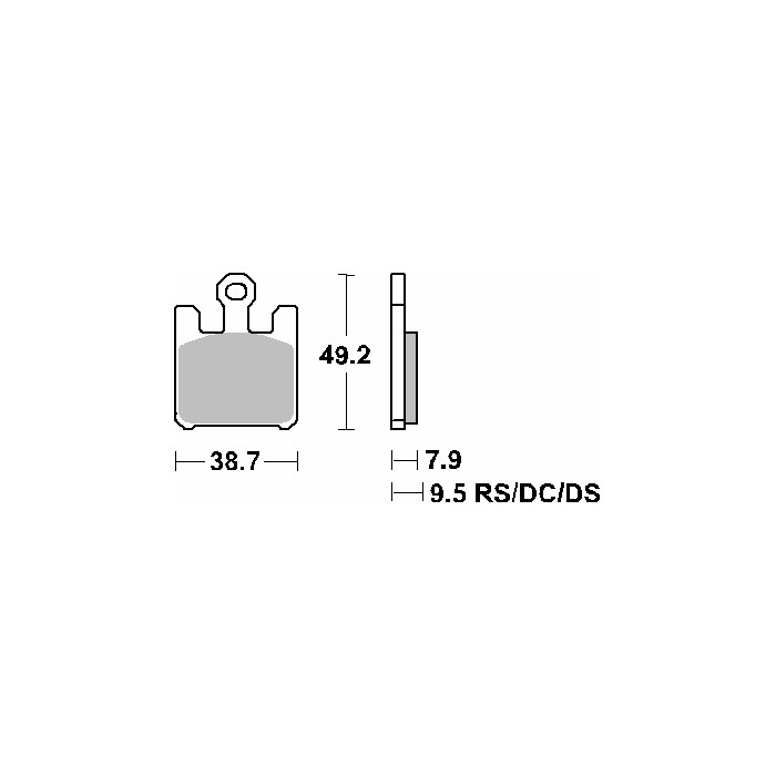 SBS brake pads KH369 STREET EXCEL SINTER gold color