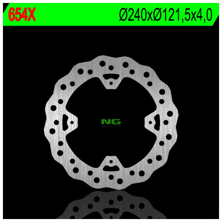 NG stabdžių diskas galas HONDA CR 125 / 250 '02-07, CRF 250 / 450R '04-'21 (240X121,5X4) WAVE
