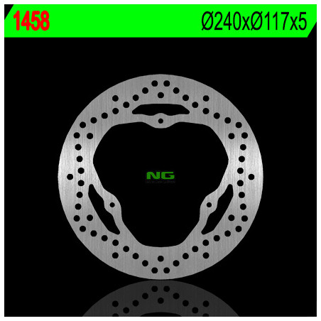 NG brake disc rear YAMAHA X-MAX 125 / 250 R / ABS '11-'16 (240X117X5) (3X8,5mm)