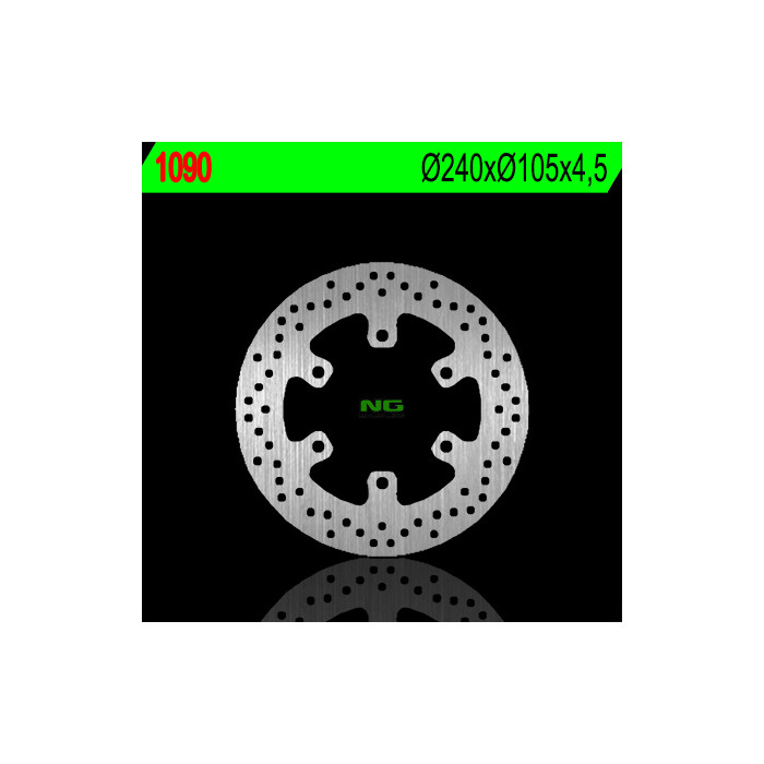 NG brake disc front PIAGGOP 50 / 125 / 250 / 300 / 400 / 500, GILERA 125 / 200 / 500, BMW G650X-rear (240X105X4.5)