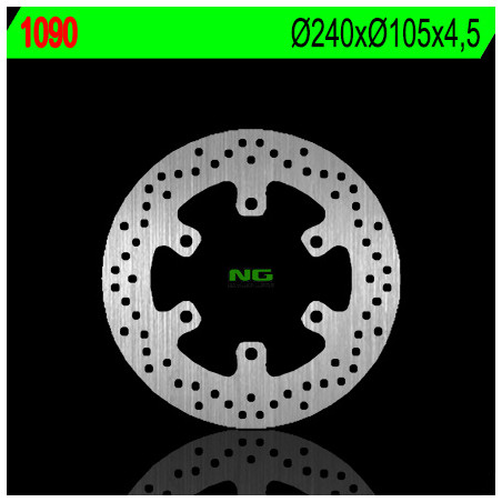 NG brake disc front PIAGGOP 50 / 125 / 250 / 300 / 400 / 500, GILERA 125 / 200 / 500, BMW G650X-rear (240X105X4.5)