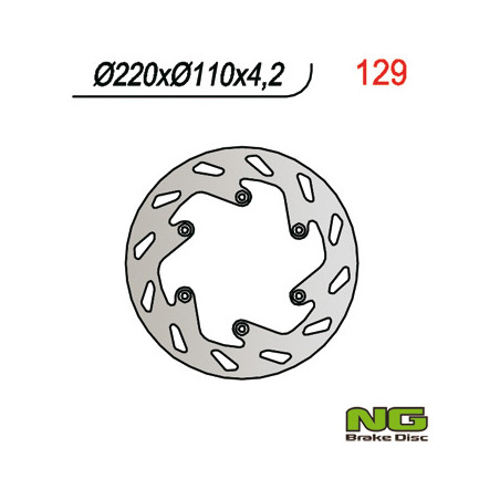 NG stabdžių diskas galas KTM SX / EXC / LC 4 (220x110x4,2) (NG141 NG129)