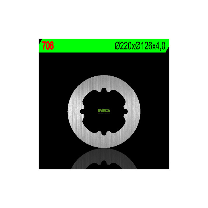 NG brake disc rear HUQVARNA CR / WR / TE / TC / SMR (220X126X4) (4X19mm)
