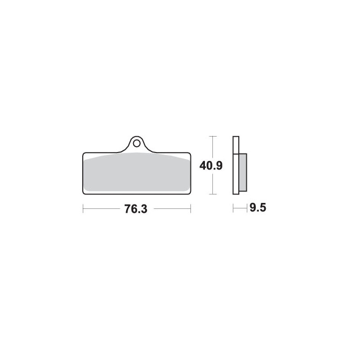 SBS brake pads KH315 TRACKSPORT SINTER gold color