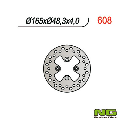 NG brake disc front CAN-AM / BOMBARDIER DS 650 (00-06) (165X48X4)