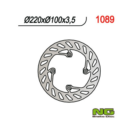 NG stabdžių diskas galas BETA 50 / 125 SM / ENDURO '06-12 (220X100X3,5) (4X6,5mm)