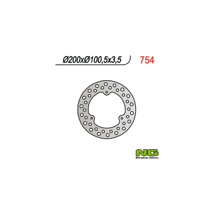 NG brake disc front SUZUKI RM 80 / 85 (200x100x3.5)
