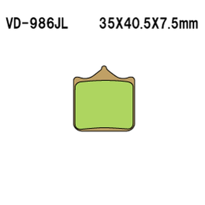 VESRAH brake pads KH322 / 4 Metalic sinter (gold color) (MADE IN JAPAN)
