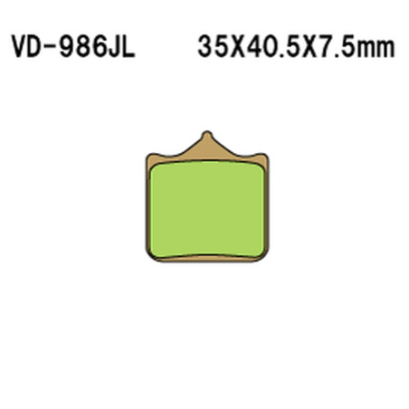VESRAH brake pads KH322 / 4 Metalic sinter (gold color) (MADE IN JAPAN)