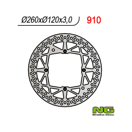NG brake disc front HUSQVARNA WR / CR / TE / TC 125 / 250 '00-13 (260X120X3)