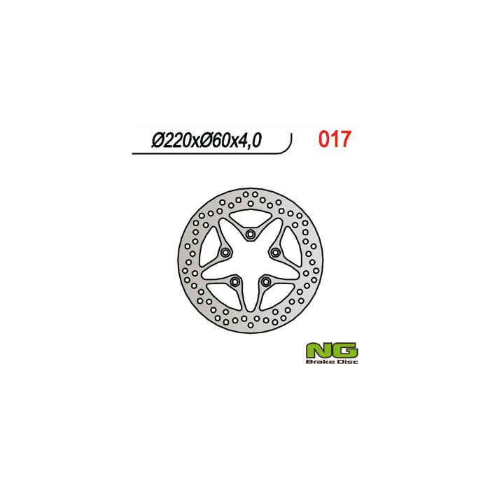 NG brake disc front / rear APRILIA SCARABEO / LEONARDO / SPORTCITY 50 / 125 / 150 / 200 DERBI RAMBLA 125 '08-12, 300 '10