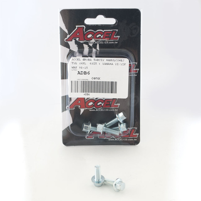 ACCEL brake disc bolts rear (set of 6-M6) YAMAHA YZ / YZF / WRF '98-'16