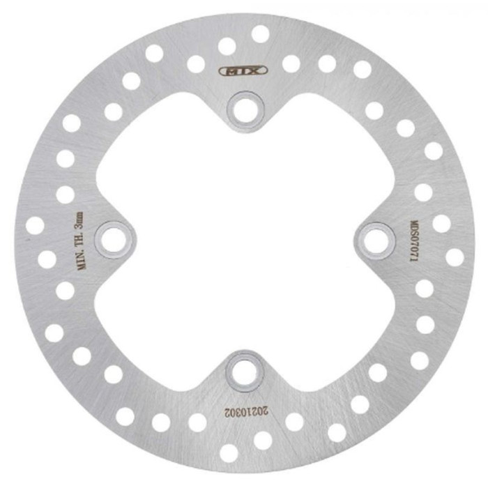MTX brake disc rear YAMAHA YFM 550 GRIZZLY '11-'14, YFM 700 GRIZZLY '07-'18 (250X98X4,0mm) (4X10,5mm)