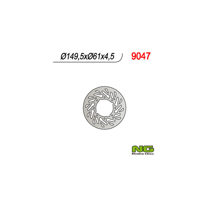 NG brake disc POLARIS 400 / 500 '01-'02 (TURBINE)