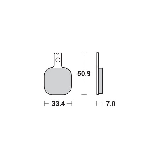 SBS brake pads KH175 STREET CERAMIC color black