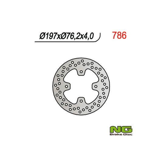 NG brake disc rear POLARIS PREDATOR 500 (00-08) (197X76X4)
