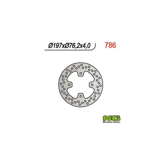 NG brake disc rear POLARIS PREDATOR 500 (00-08) (197X76X4)