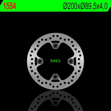 NG stabdžių diskas priekis SUZUKI LT-A 700 / 750 KING QUAD 05-08 (200X89,5X4,0mm) (4X10,5mm)