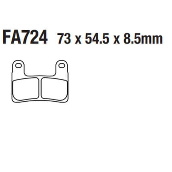 TRW LUCAS ZF brake pads KH724 CARBON RACING BMW S 1000RR, R 1250R / RT '19-, R 1250GS / ADV '19-, S 1000XR '19-, front