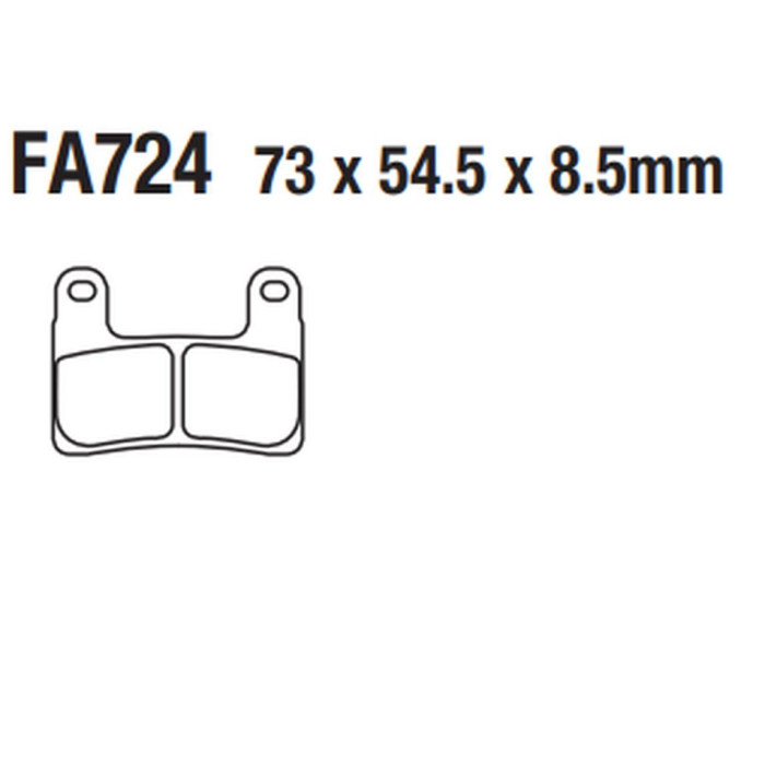 TRW LUCAS ZF brake pads KH724 CARBON RACING BMW S 1000RR, R 1250R / RT '19-, R 1250GS / ADV '19-, S 1000XR '19-, front