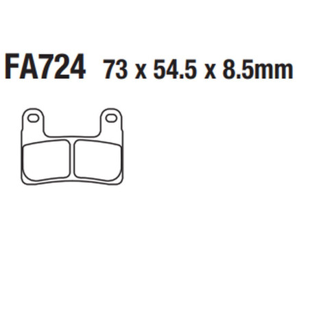 TRW LUCAS ZF brake pads KH724 CARBON RACING BMW S 1000RR, R 1250R / RT '19-, R 1250GS / ADV '19-, S 1000XR '19-, front
