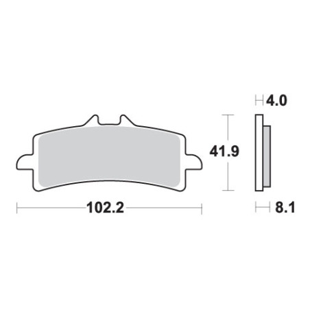 SBS brake pads KH447 RACING DUAL CARBON color black