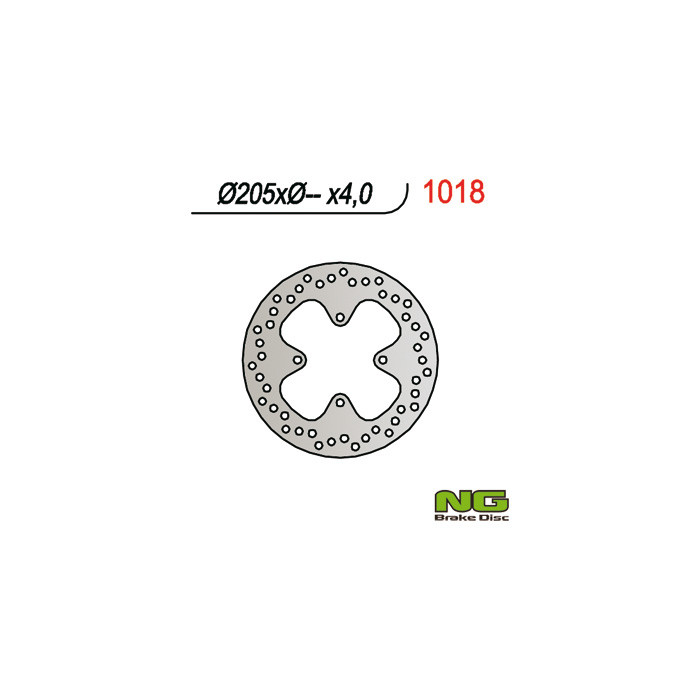 NG brake disc rear CAN-AM (BOMBARDIER) 400 / 500 / 650 / 800 (205X-X4)