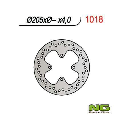 NG brake disc rear CAN-AM (BOMBARDIER) 400 / 500 / 650 / 800 (205X-X4)