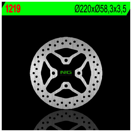 NG brake disc front for HONDA scooters 50 / 110 / 125 / 150 (220X58.3X3.5) 4 holes 10.5mm