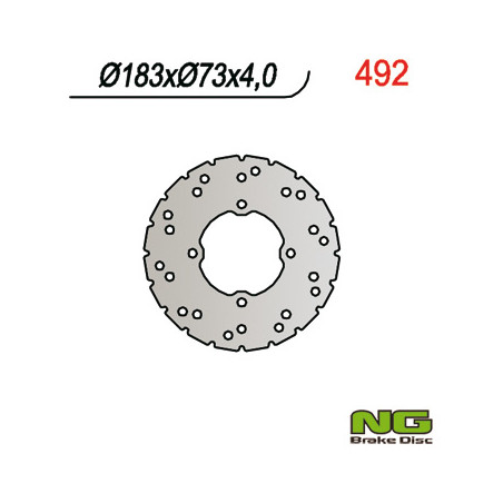 NG brake disc front POLARIS SCRAMBLER 400 / 500 (183X73X4)