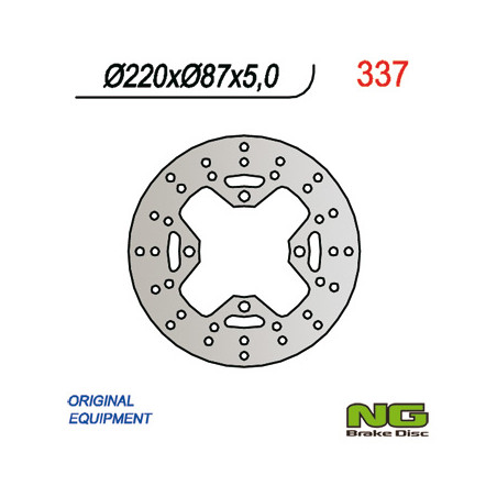 NG stabdžių diskas galas CAGIVA RAPTOR 650 / 1000 (220X87X5) (4X10,5mm)