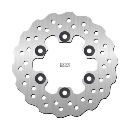 NG brake disc rear KAWASAKI KLX125 '10-17 (190X84X4mm) (6X10,5mm) WAVE
