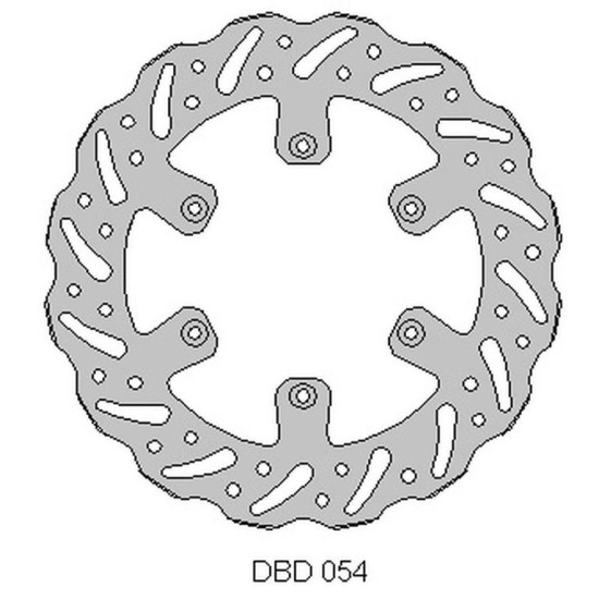 DELTA BRAKING brake disc front GAS-GAS 125 / 200 / 250 / 300 / 450 '95-21, WAVE (260X108,2X4mm) (6X6,5mm) (NG731)